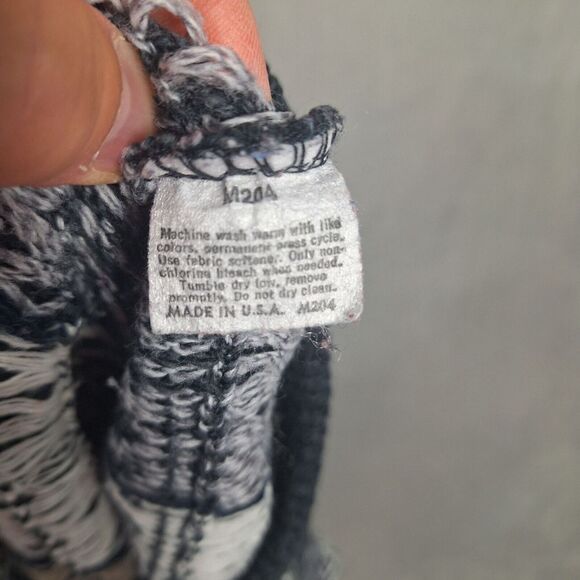 Jantzen Sweater Mens XL Knit Made In USA Crew Neck geometric AOP grandpa - Picture 6 of 7